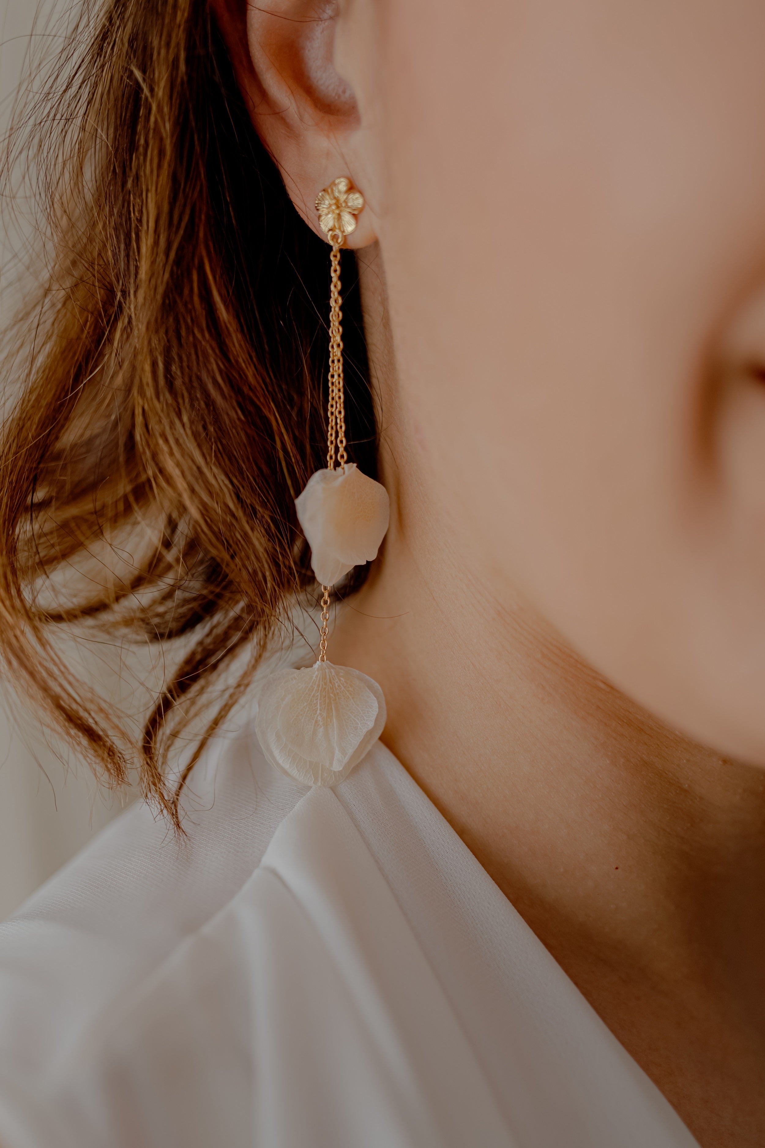 Boucles d'oreilles en fleurs